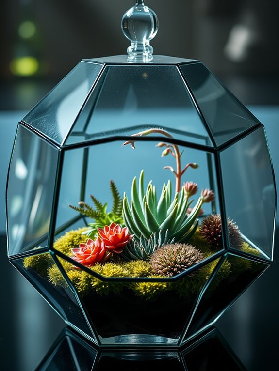 geometric plant display container
