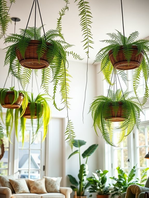 graceful delicate green fronds