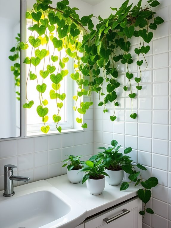 green trailing houseplant vine