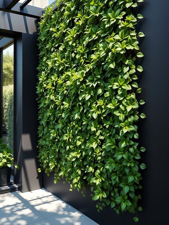 green walls for modernism