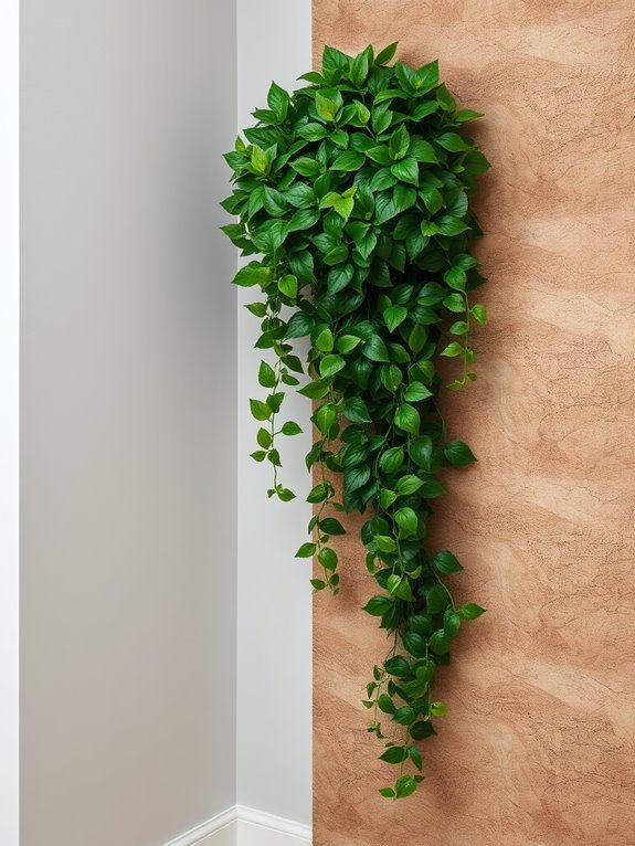 greenery enhanced textured wall art