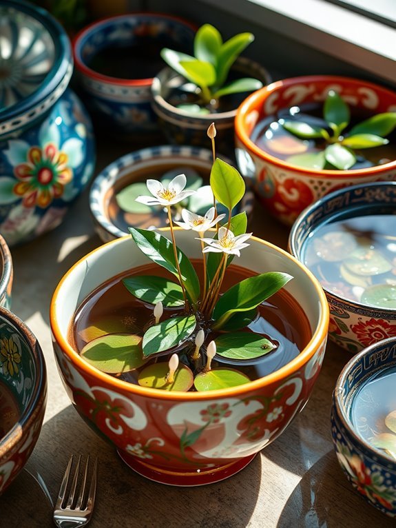 hand painted decorative bowl