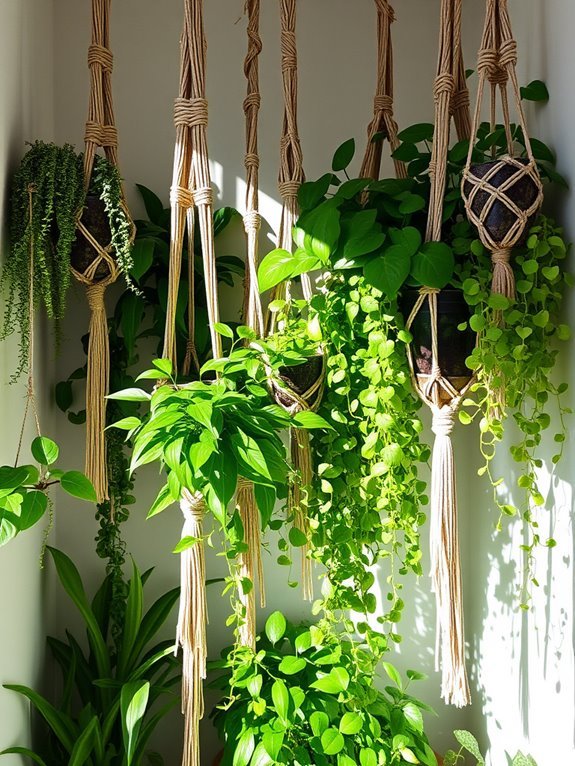 handcrafted decorative plant holders