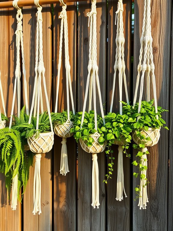 handcrafted decorative plant holders