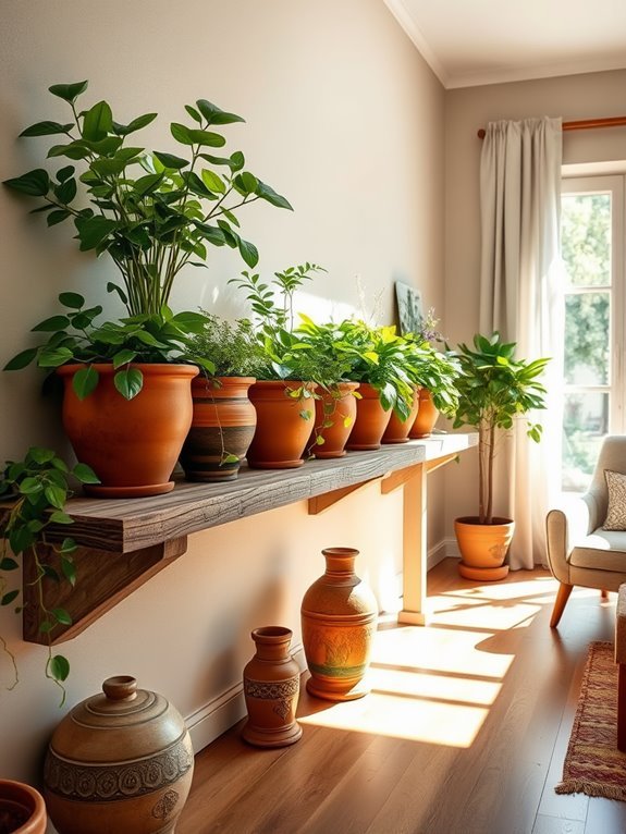 handcrafted earthy clay pot