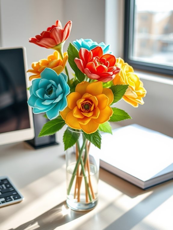 handmade floral decoration project