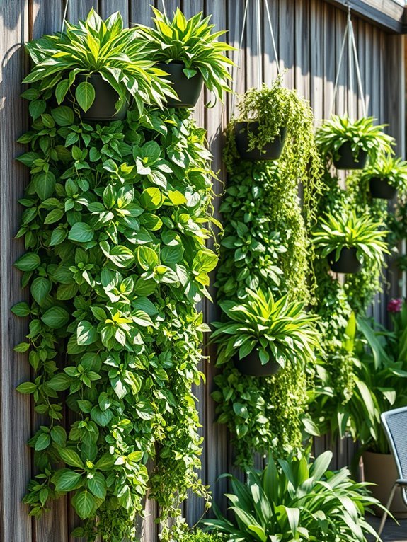 hanging faux plant planters