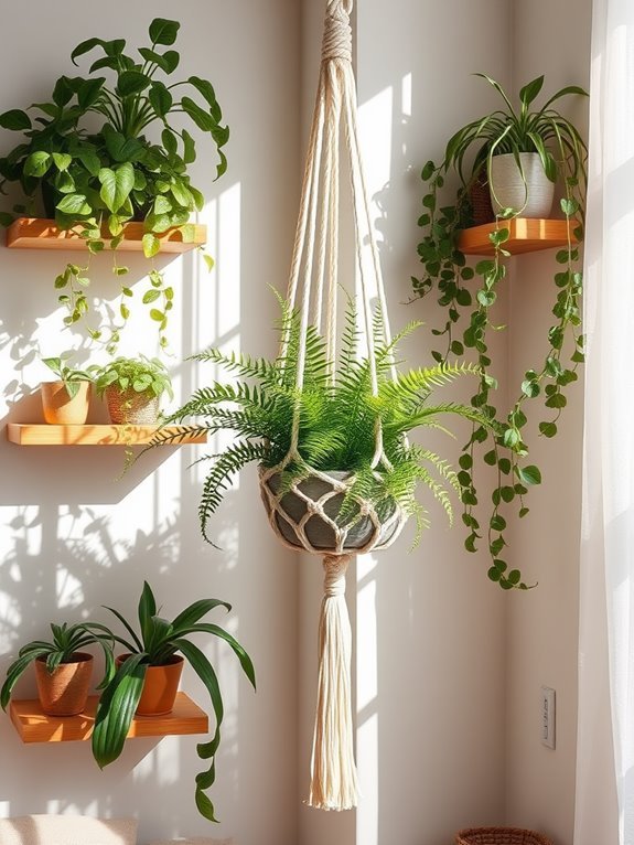 hanging shelf for plants