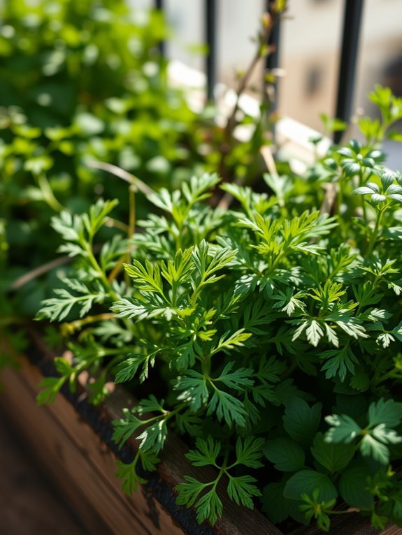 herb with delicate flavor