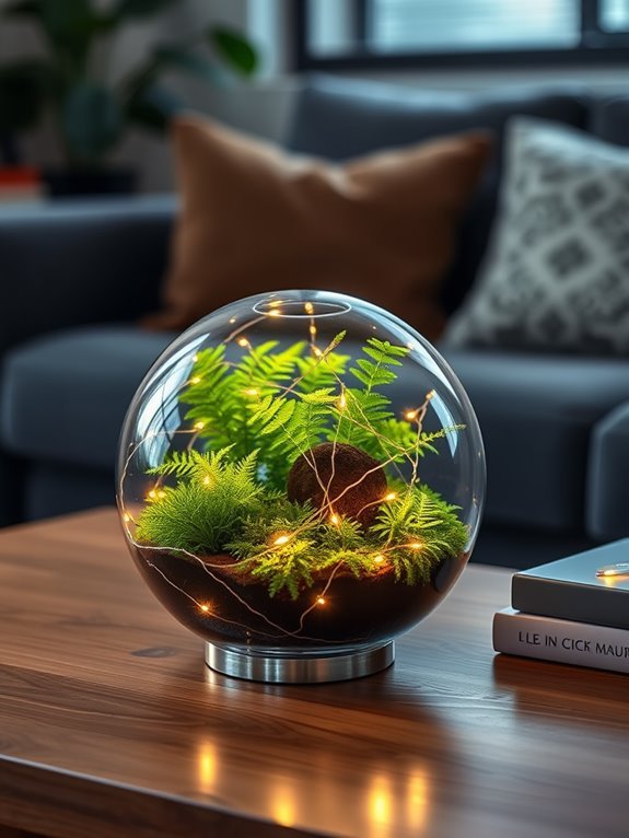 illuminated miniature garden project