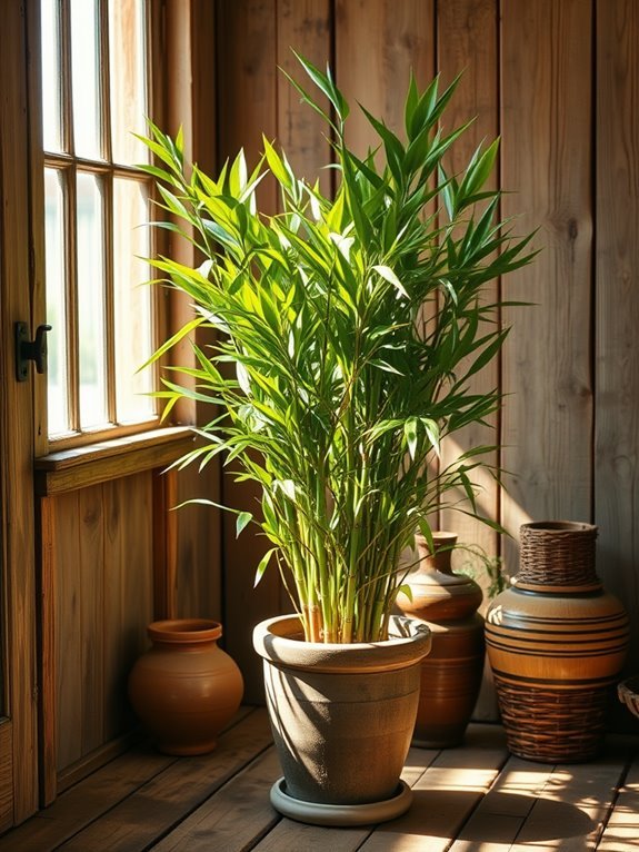 indoor decorative bamboo plant