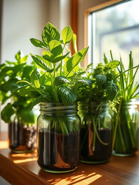 indoor herb growing varieties