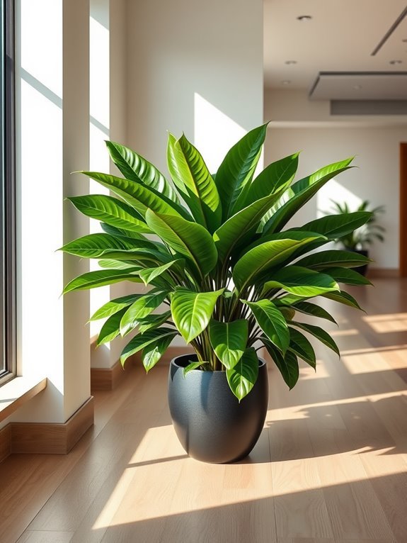 indoor houseplant with foliage