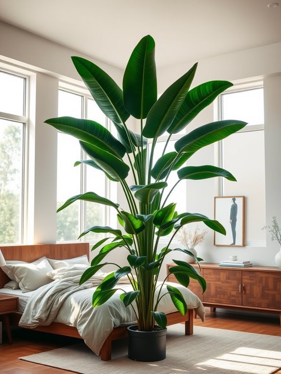 indoor houseplant with glossy leaves
