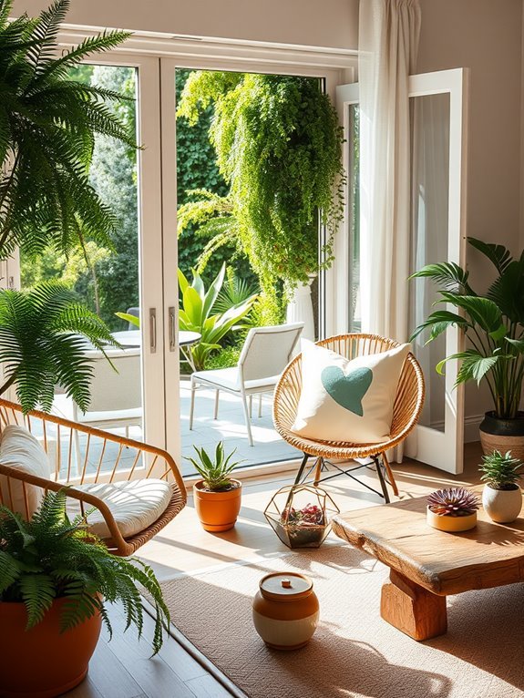 indoor outdoor living aesthetic