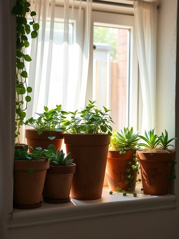 indoor plant arrangement showcase