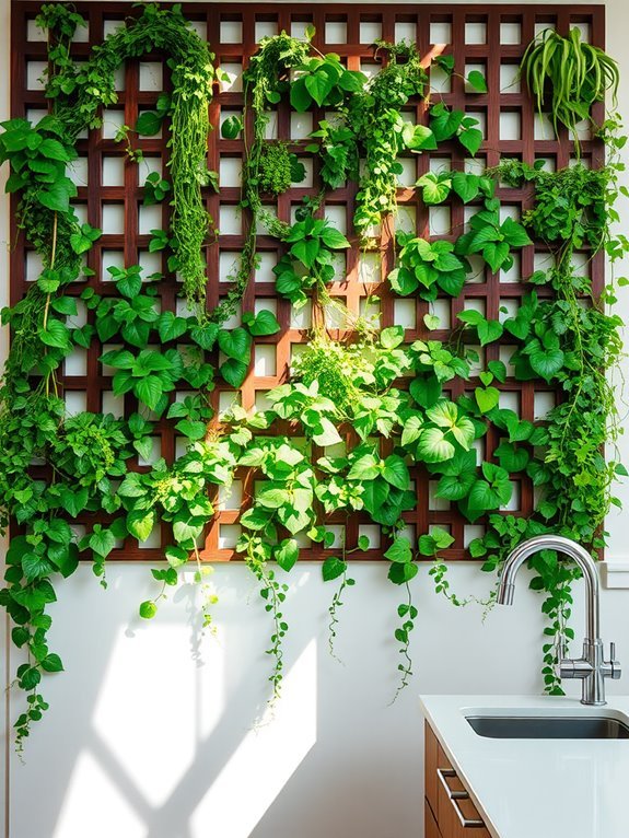 indoor plant support structure