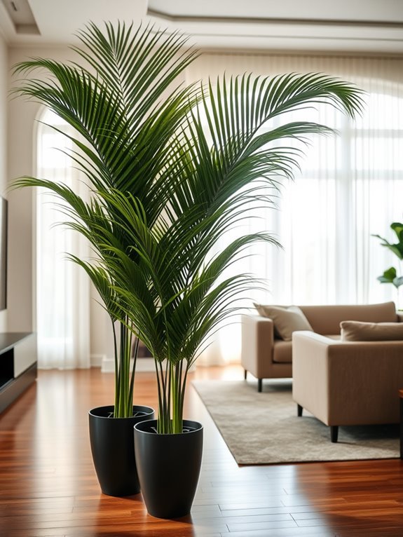 indoor tropical plant decor