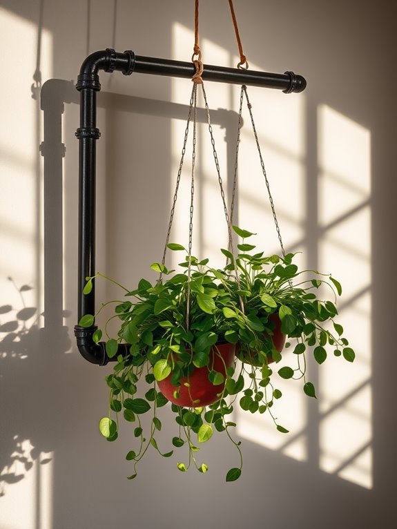 industrial style plant holder