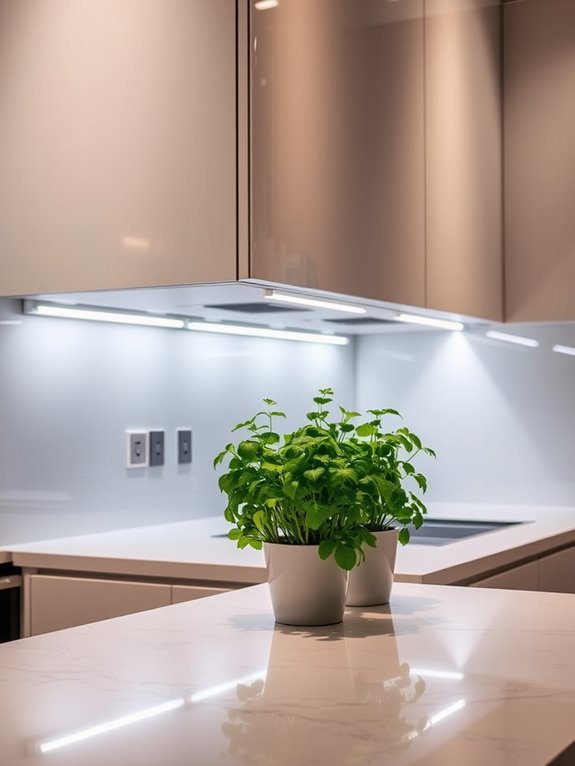 install led strips underneath cabinets