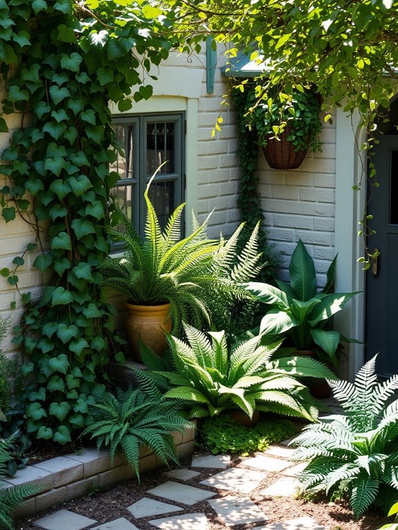 ivy and fern arrangement