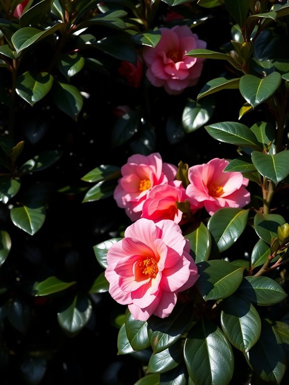 japanese flowering camellia plant