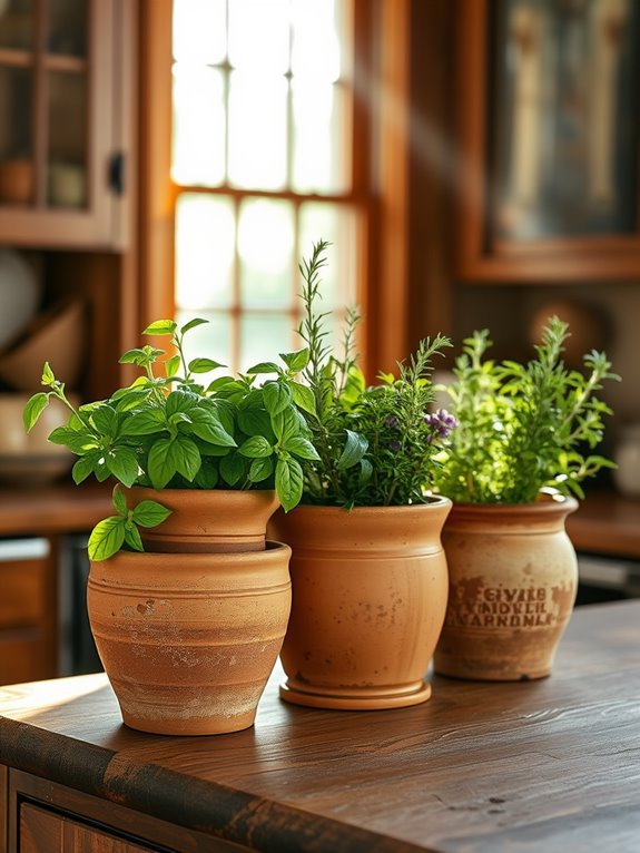 kitchen counter herb garden