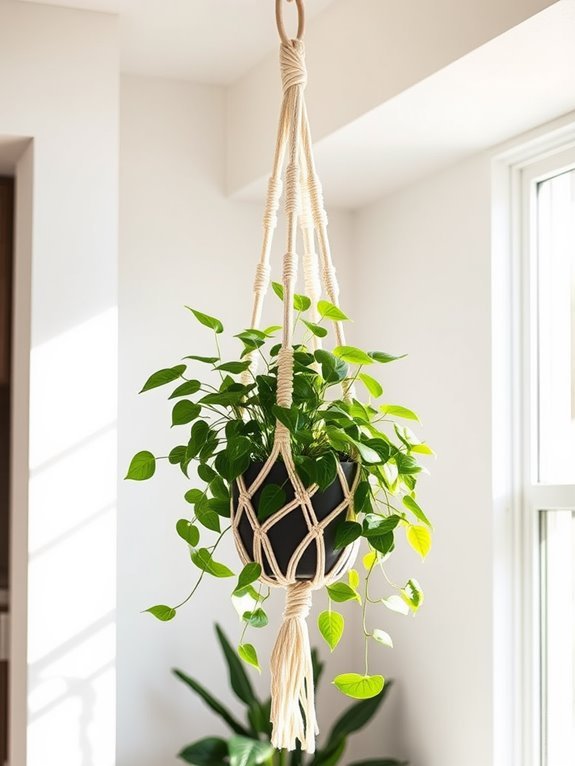 knotting decorative plant holder