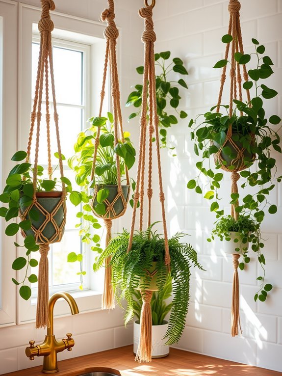 knotting decorative plant holders