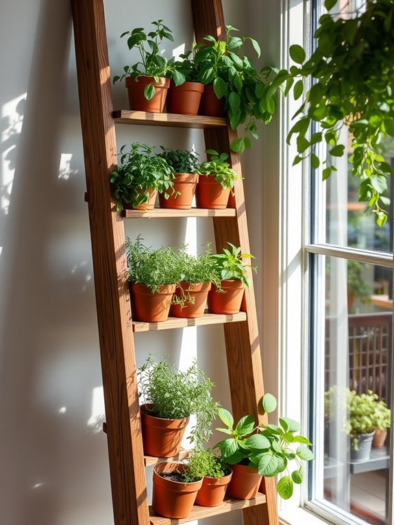 ladder shelf for display