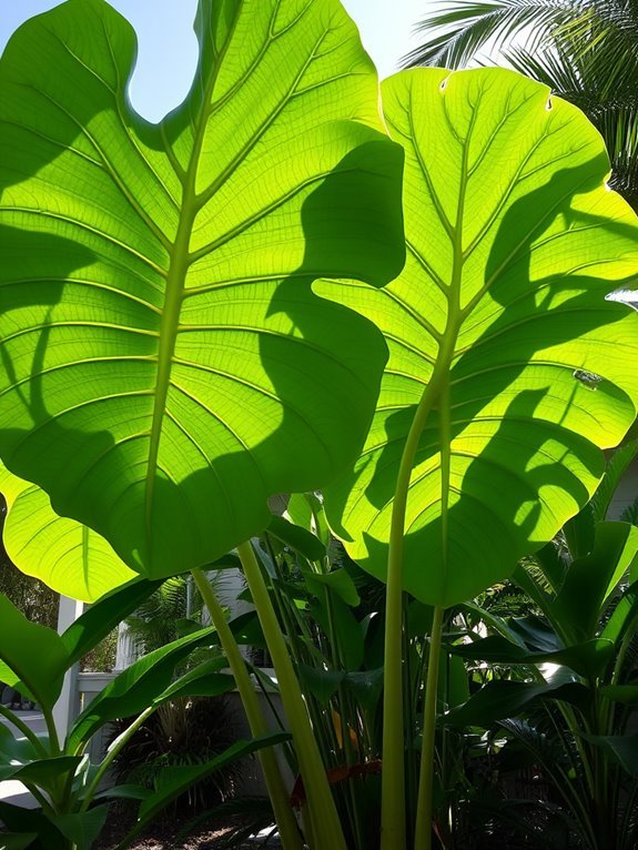 large tropical foliage plant