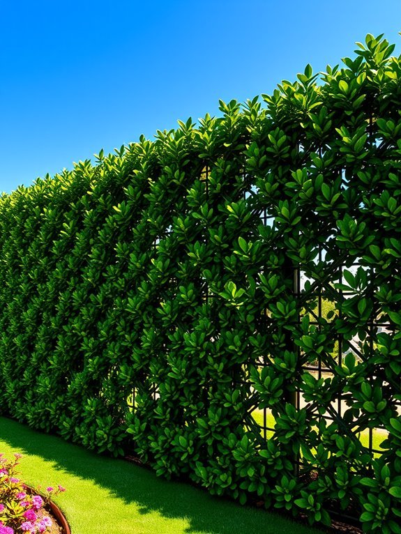 lattice design boxwood decoration