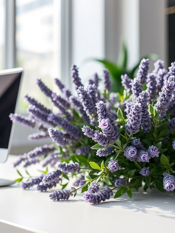 lavender artificial decorative plant