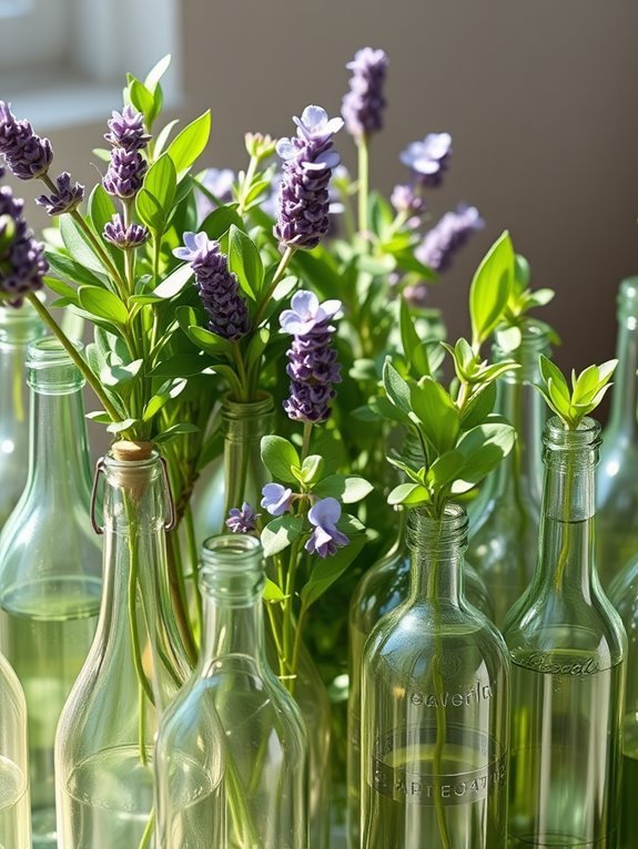 lavender themed gentle decor accents