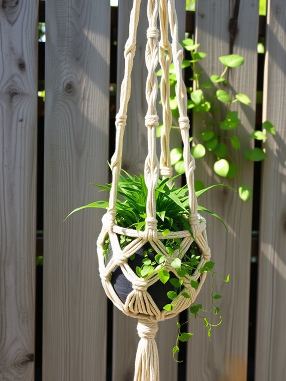 layered macrame art design