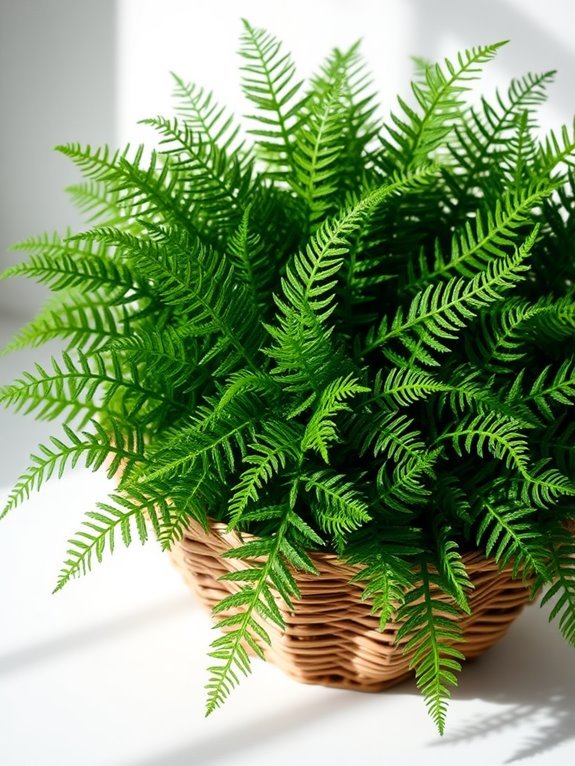 lifelike artificial fern greenery