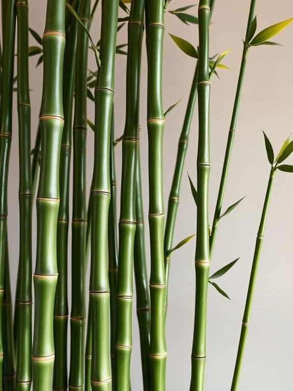 lifelike bamboo plant structures