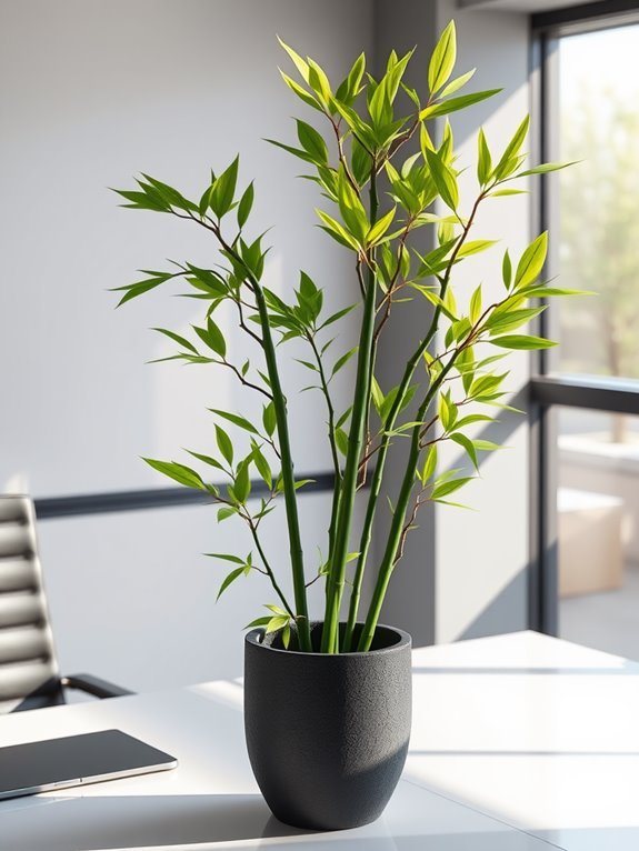 lifelike decorative bamboo plant