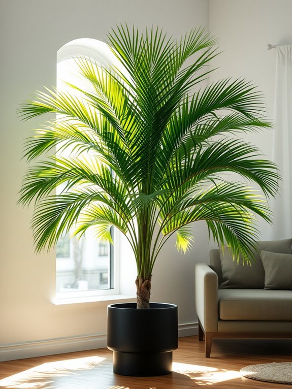 lifelike synthetic palm decoration