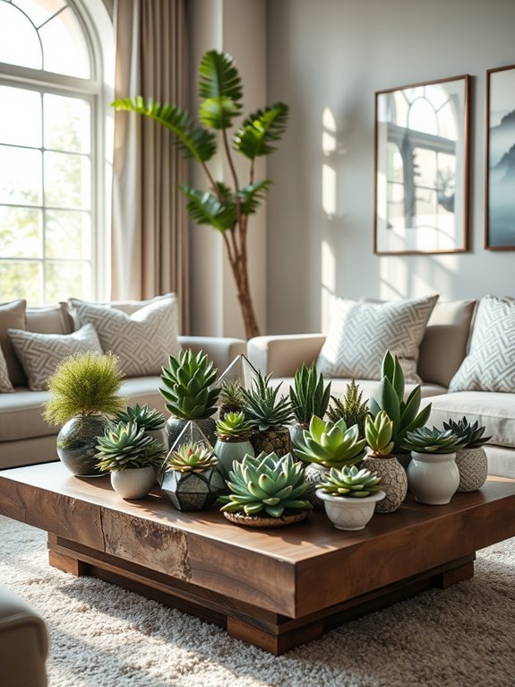 low maintenance succulent displays
