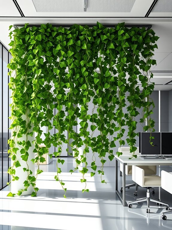 lush decorative plant display