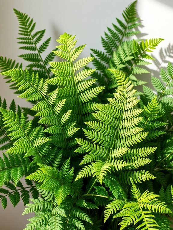 lush faux fern decor