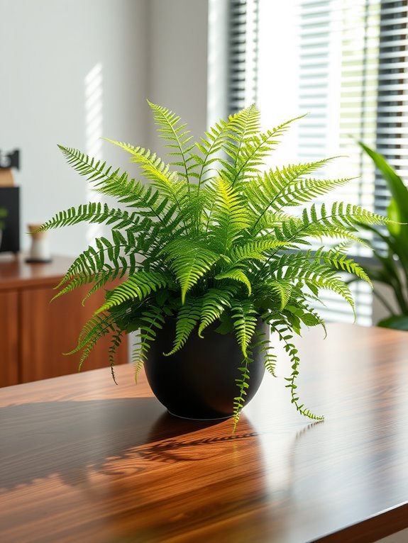 lush fern filled greenery arrangement