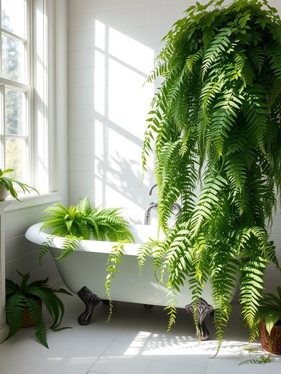 lush fern with fronds