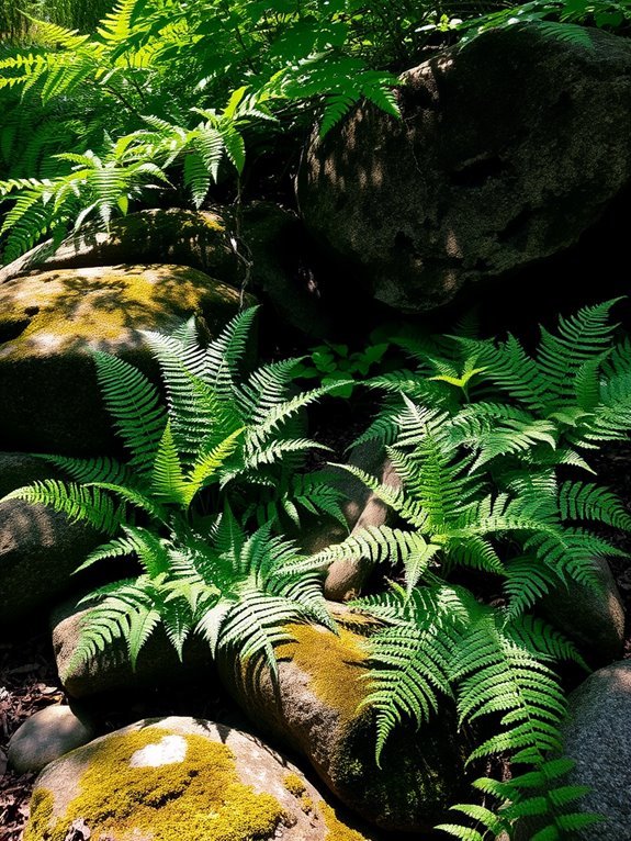 lush green ancient plants