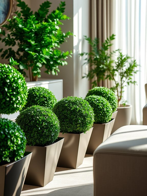 lush green decorative sphere