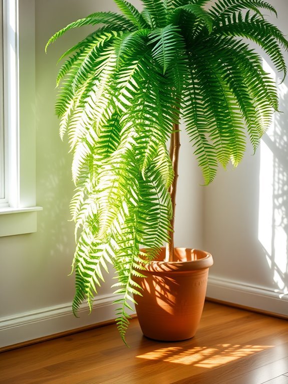 lush green delicate fronds