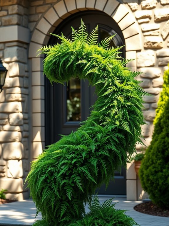 lush green fern decoration