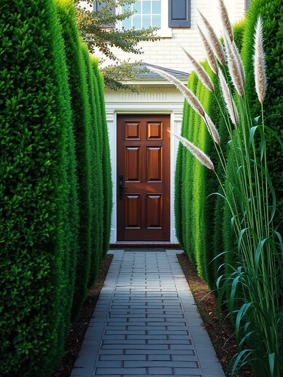 lush green garden borders