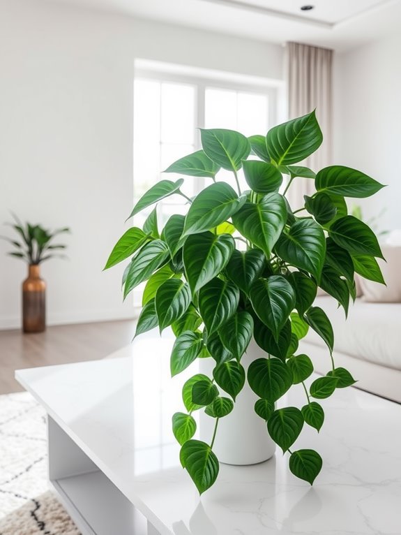 lush green houseplant species